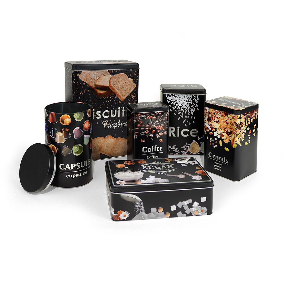 Barattolo in Metallo Quttin RICE (12 Unità) 4 S2238682_2