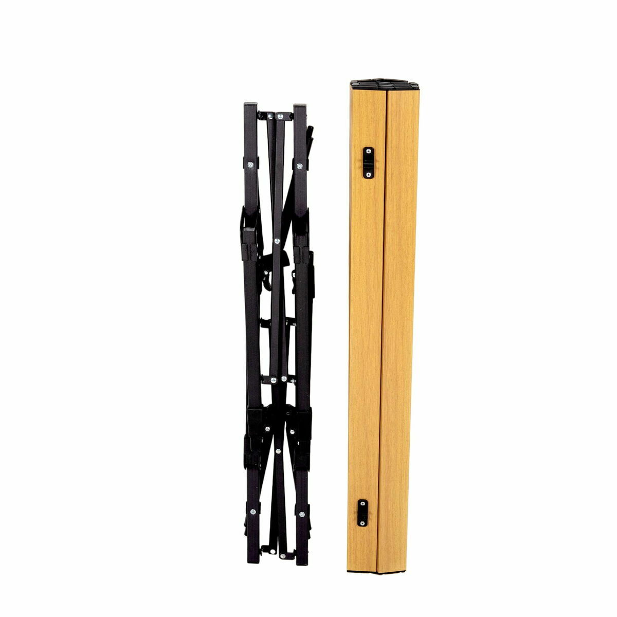 Tavolo Pieghevole Aktive 90 x 70 x 57 cm Da campeggio Nero Marrone Alluminio 7 S2433512_5