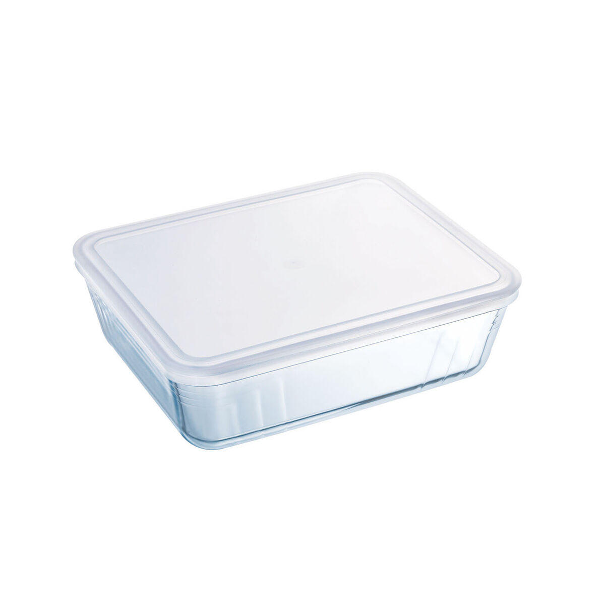 Portapranzo Rettangolare con Coperchio Pyrex Cook&freeze 28 x 23 x 10 cm 4,2 L Trasparente Vetro Silicone (3 Unità) 3 S2706701_1