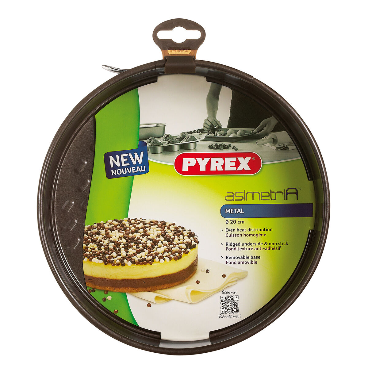 Stampo da Forno Pyrex Asimetria Rotondo Metallo 4 Unità 20 cm 3 S2706949_1