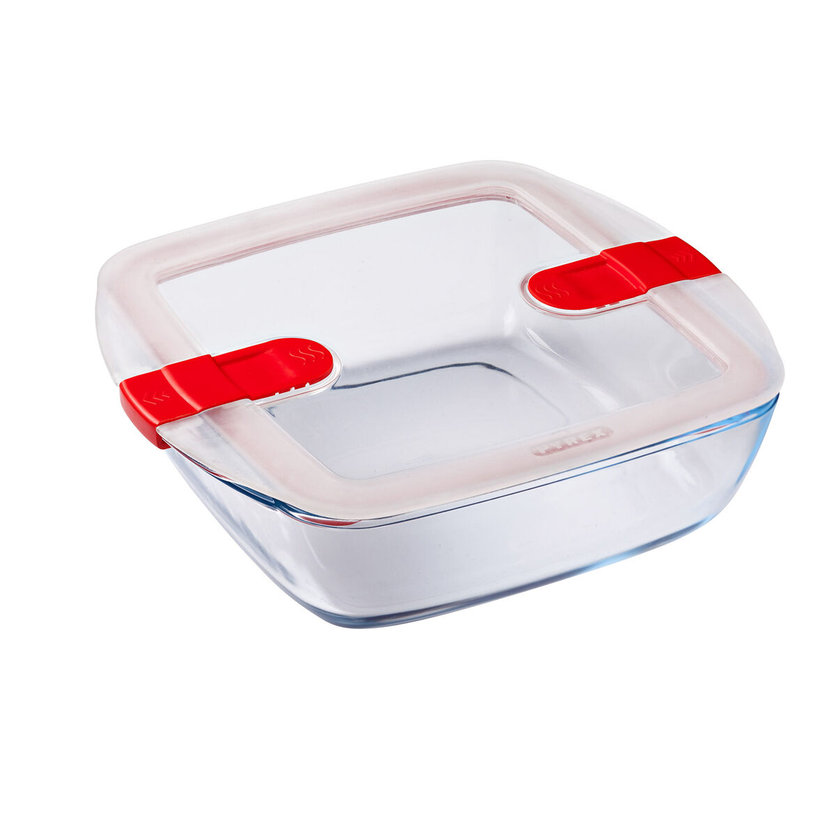 Porta pranzo Ermetico Pyrex Cook & Heat 25 x 22 x 7 cm 2,2 L Trasparente Vetro (4 Unità) 4 S2707057_2
