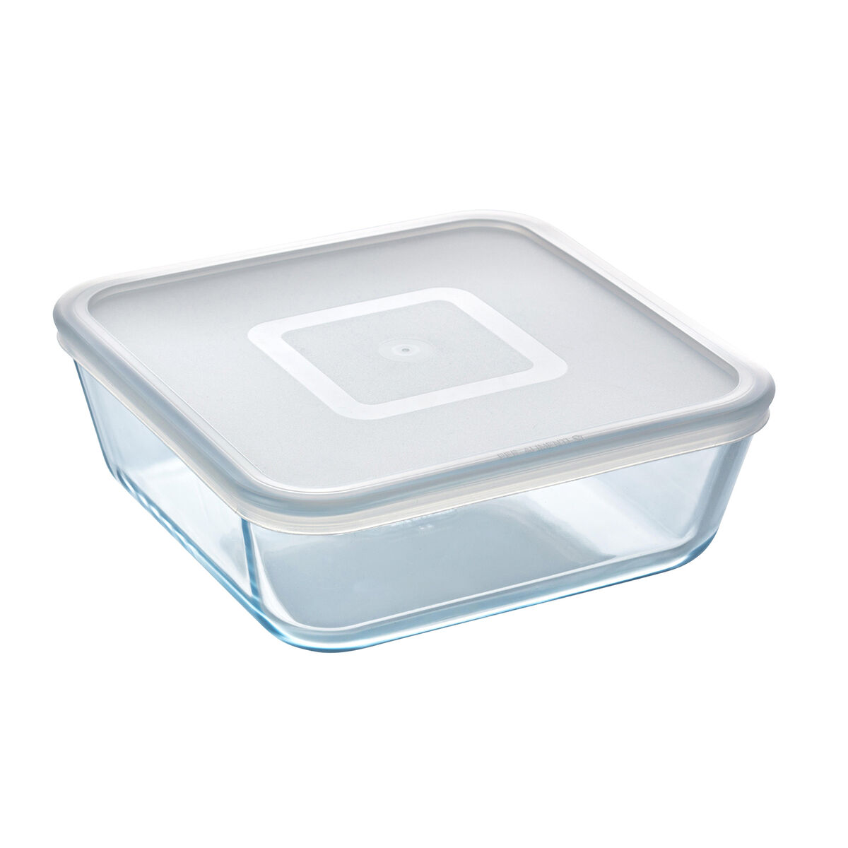 Porta Pranzo Quadrato con Coperchio Pyrex Cook & Freeze 2 L 19 x 19 cm Trasparente Silicone Vetro (4 Unità) 3 S2707105_1