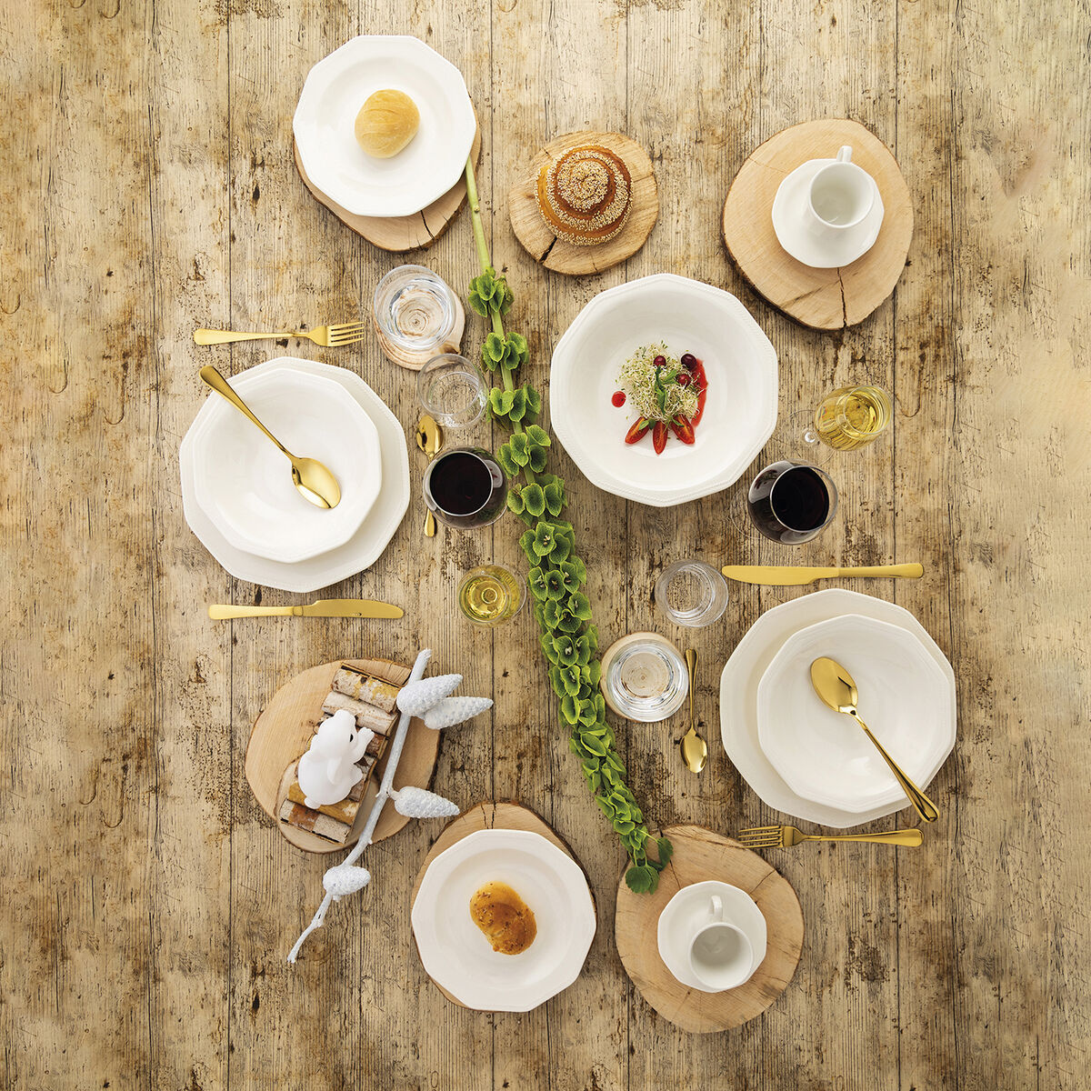 Piatto Fondo Churchill Artic Ceramica Bianco servizio di piatti (6 Unità) (ø 21,5 cm) 4 S2707194_2