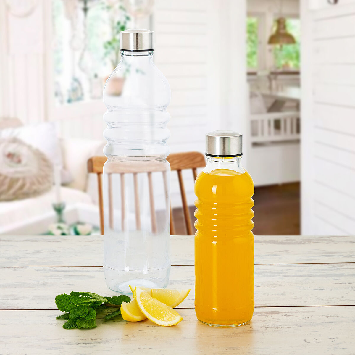 Borraccia Quid Fresh Trasparente Vetro 1,25 L (6 Unità) 3 S2708559_1