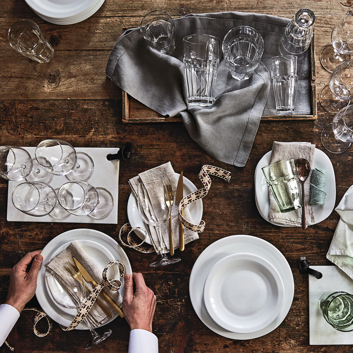 Insalatiera Bormioli Rocco Parma Bianco Vetro (24 cm) (12 Unità) 4 S2708788_2