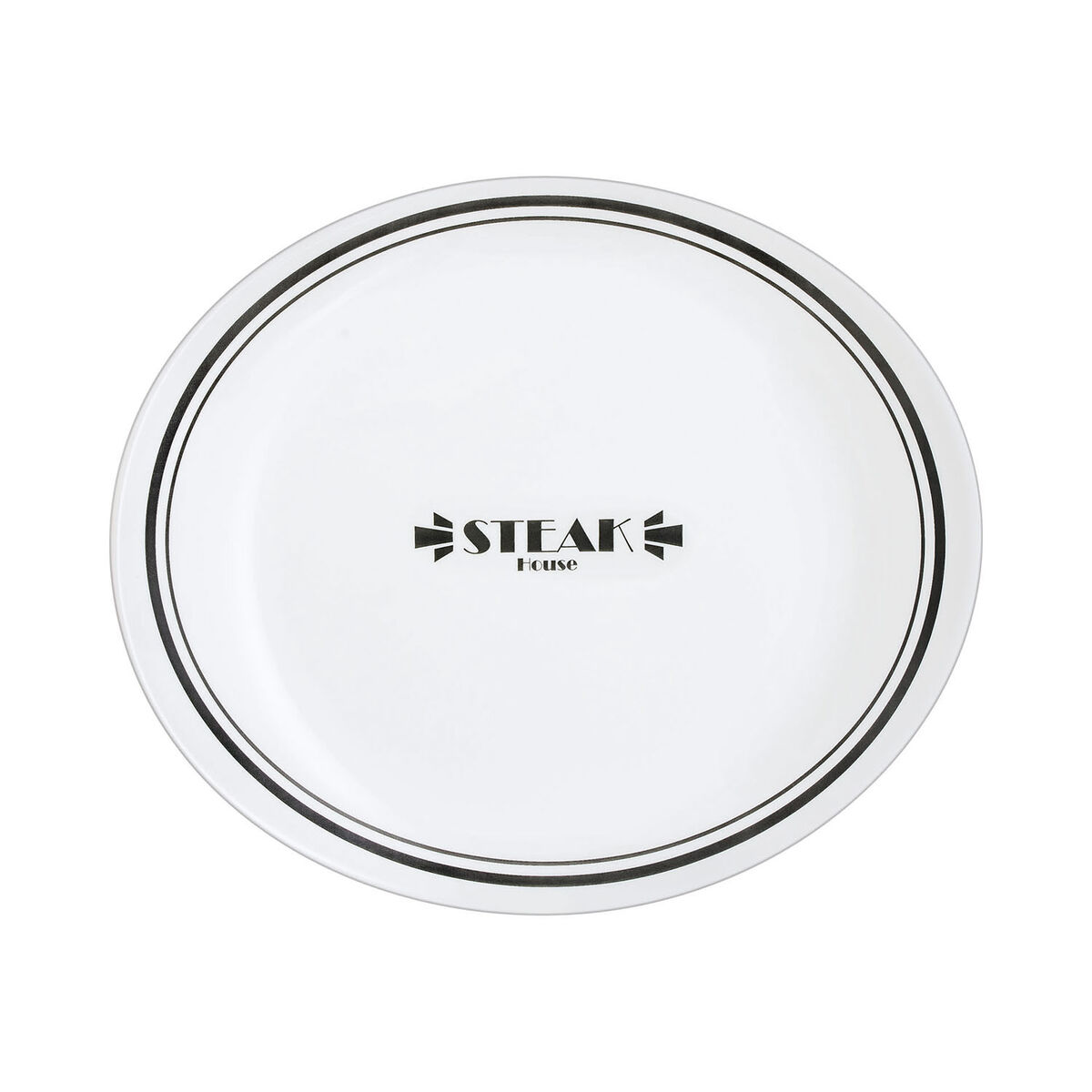 Piatto da pranzo Luminarc Friends Time Bistr Bianco/Nero Vetro Ø 30 cm Carne (12 Unità) 5 S2710576_3