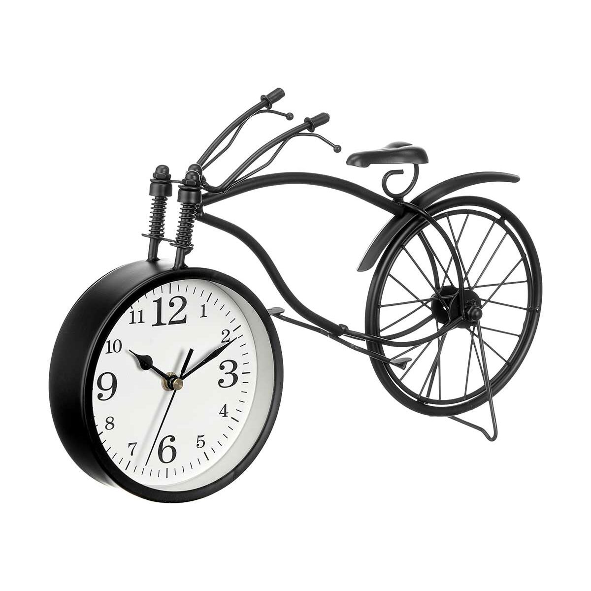 Orologio da Tavolo Bicicletta Nero Metallo 36 x 22 x 7 cm (4 Unità) 3 S3631195_1