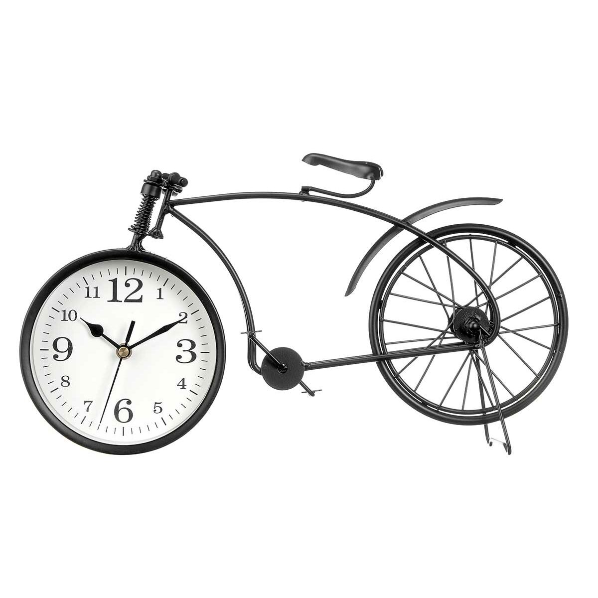 Orologio da Tavolo Bicicletta Nero Metallo 38 x 20 x 4 cm (4 Unità) 3 S3631199_1