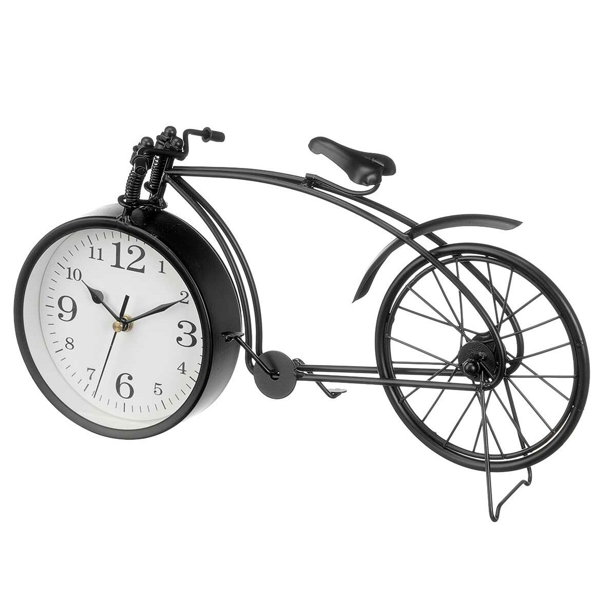 Orologio da Tavolo Bicicletta Nero Metallo 38 x 20 x 4 cm (4 Unità) 4 S3631199_2