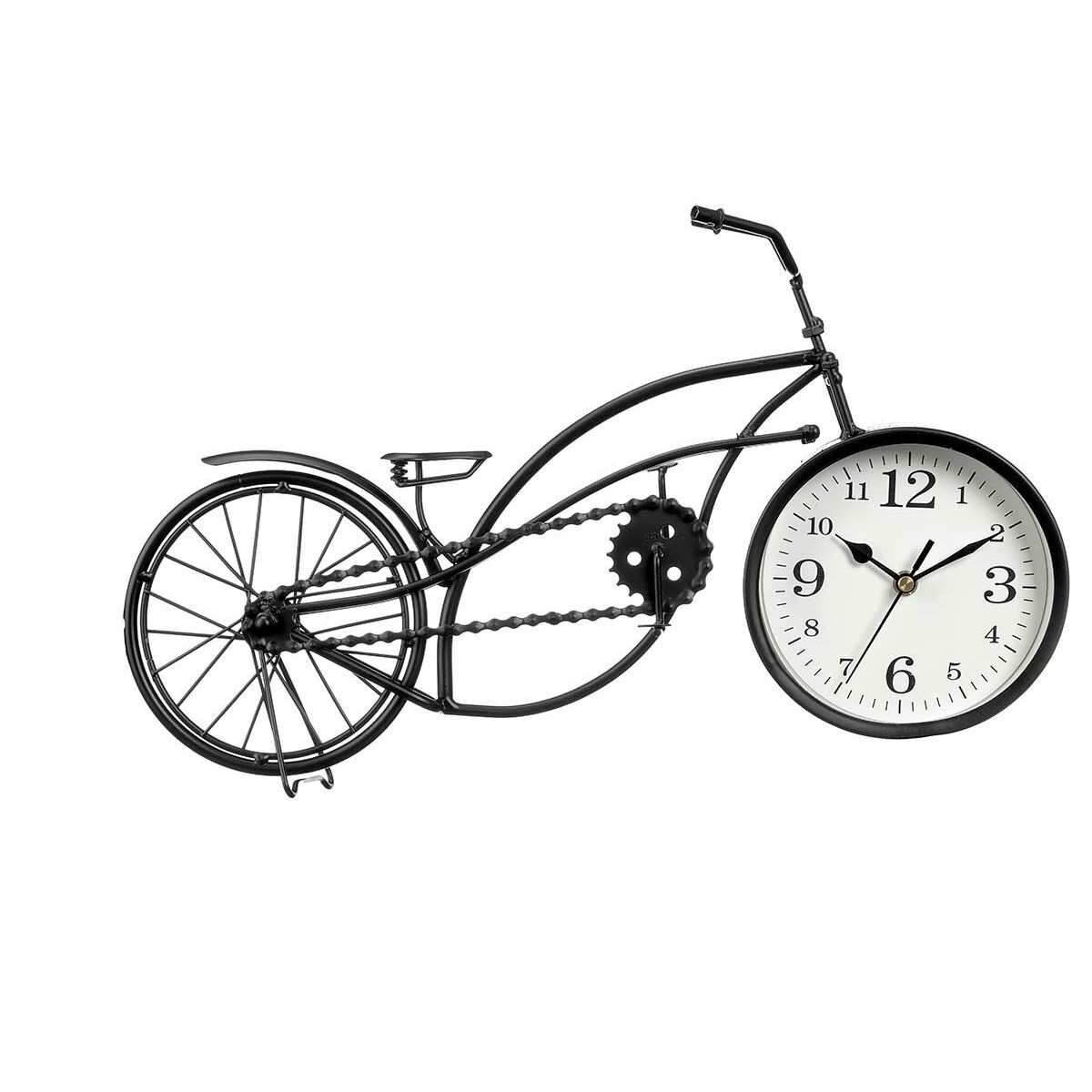 Orologio da Tavolo Bicicletta Nero Metallo 42 x 24 x 10 cm (4 Unità) 3 S3631201_1