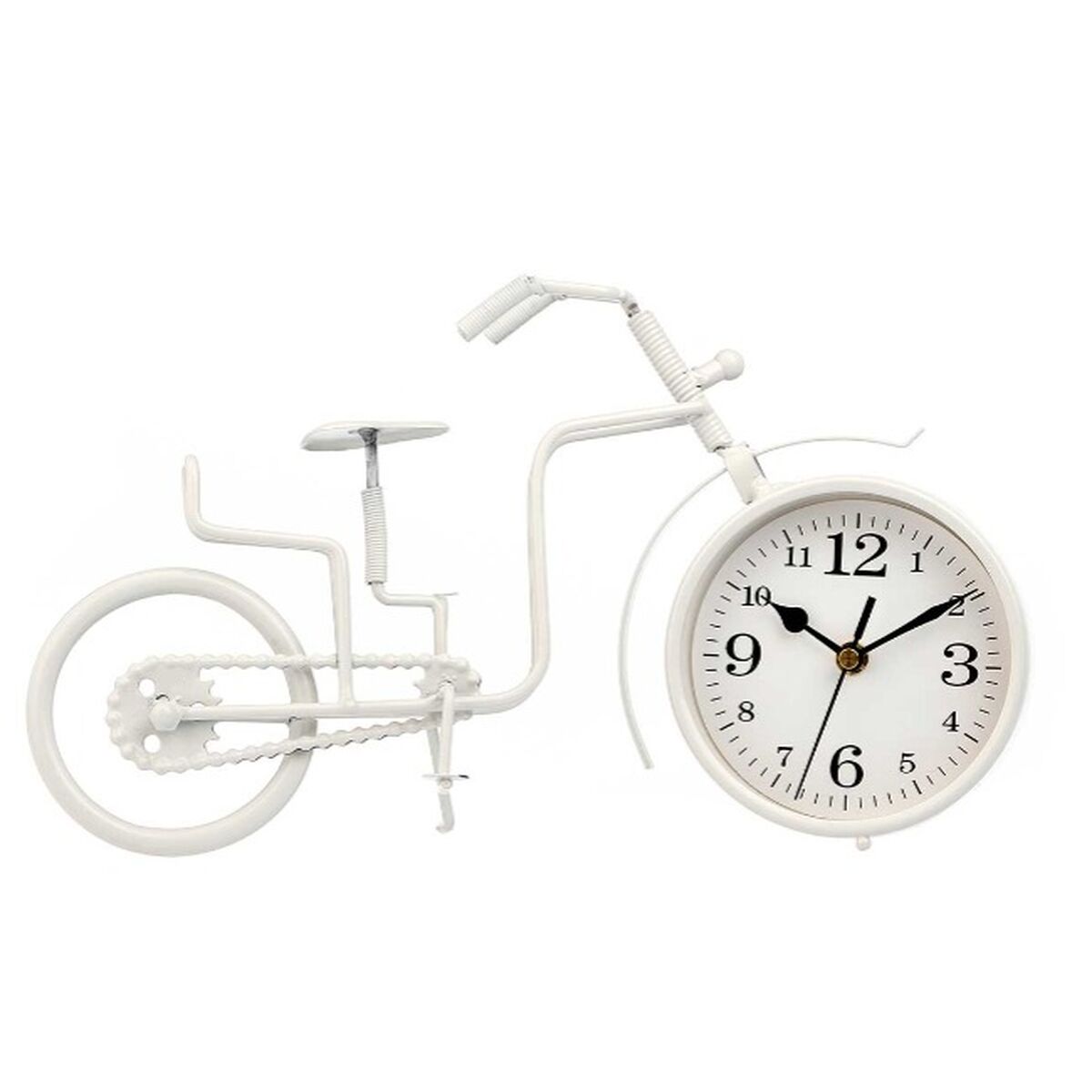 Orologio da Tavolo Bicicletta Bianco Metallo 33 x 21 x 4 cm (4 Unità) 3 S3631205_1