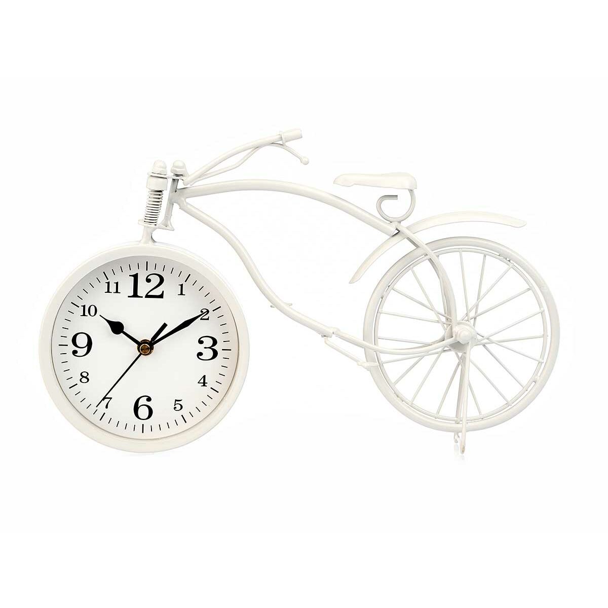 Orologio da Tavolo Bicicletta Bianco Metallo 36 x 22 x 7 cm (4 Unità) 3 S3631207_1