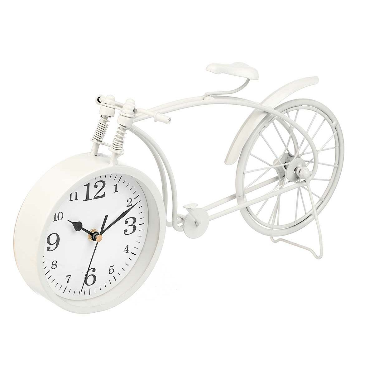 Orologio da Tavolo Bicicletta Bianco Metallo 38 x 20 x 4 cm (4 Unità) 4 S3631211_2
