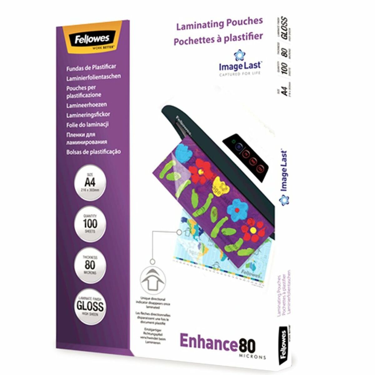 Pouches per plastificazione Fellowes 100 Pezzi Trasparente A4 (5 Unità) 3 S8425571_1