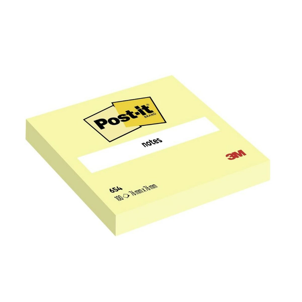 Note Adesive Post-it 654 Giallo 76 x 76 mm (12 Unità) 3 S8431441_1