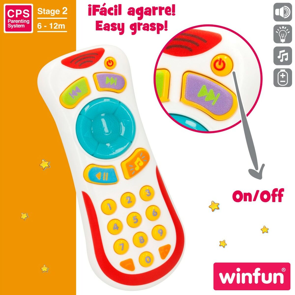 Telecomando giocattolo Winfun 7 x 16,5 x 3 cm (12 Unità) 4 S8900041_2