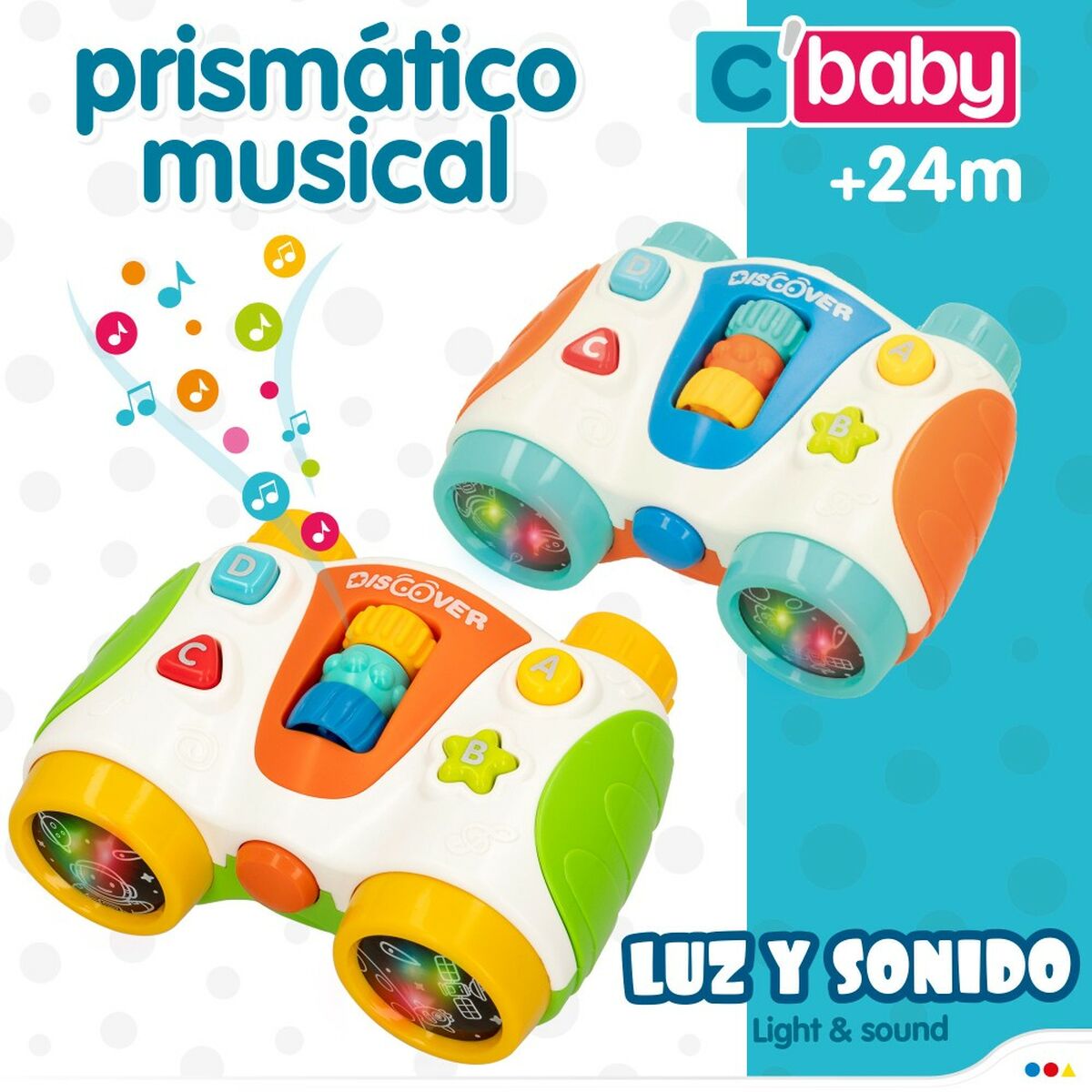 Giocattolo Interattivo per Bambini Colorbaby Binocolo 13,5 x 6 x 10,5 cm (6 Unità) 4 S8900129_2