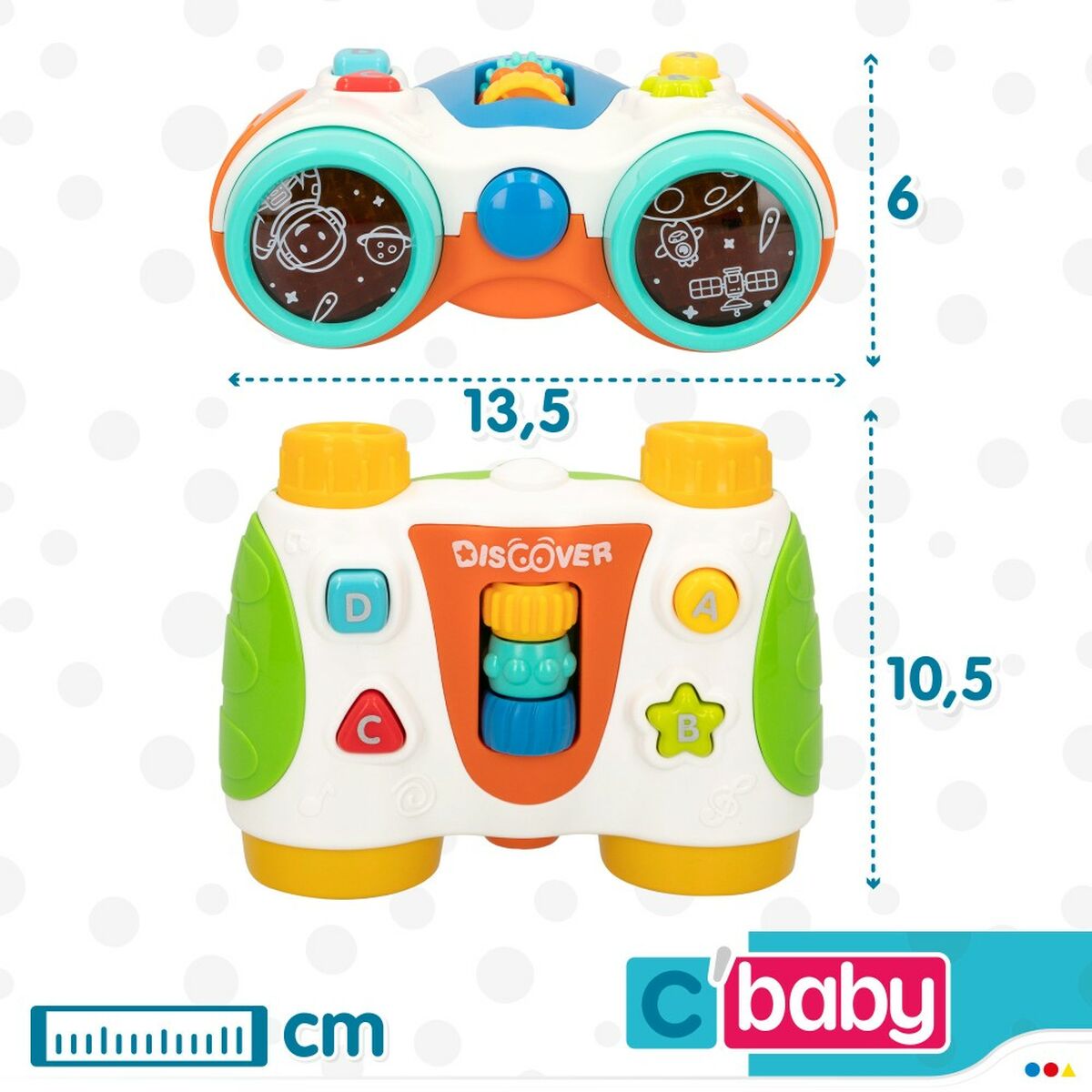 Giocattolo Interattivo per Bambini Colorbaby Binocolo 13,5 x 6 x 10,5 cm (6 Unità) 8 S8900129_6