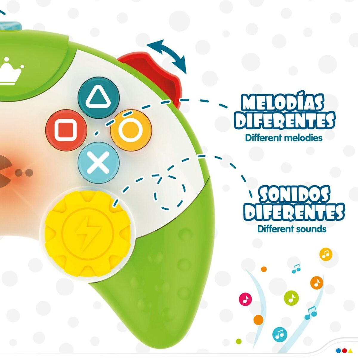 Telecomando giocattolo Colorbaby Verde 15 x 5,5 x 12 cm (6 Unità) 6 S8900131_4