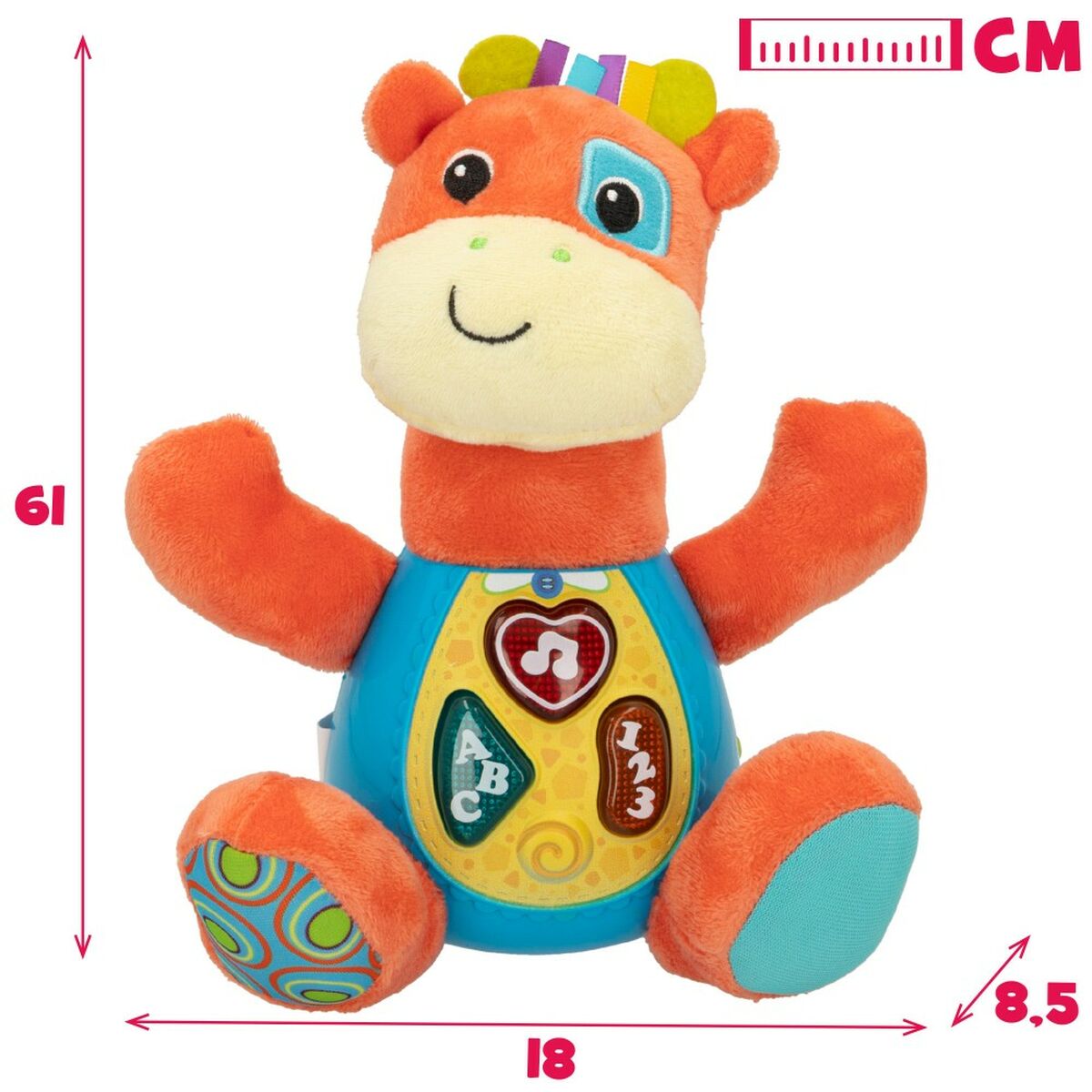 Peluche con Suono Winfun Giraffa 18 x 19 x 8,5 cm (6 Unità) 8 S8900138_6