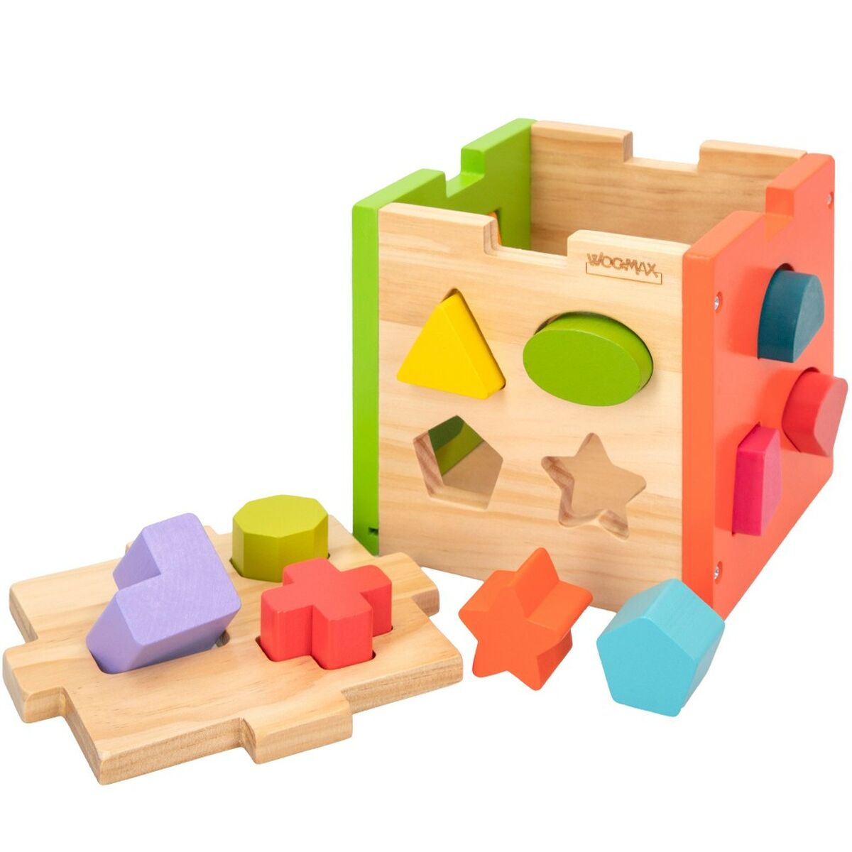 Puzzle di Legno per Bambini Woomax 15 x 15 x 15 cm (6 Unità) 4 S8900178_2