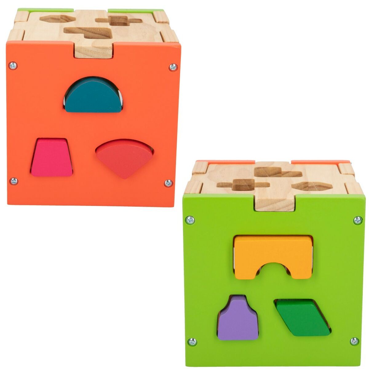 Puzzle di Legno per Bambini Woomax 15 x 15 x 15 cm (6 Unità) 5 S8900178_3