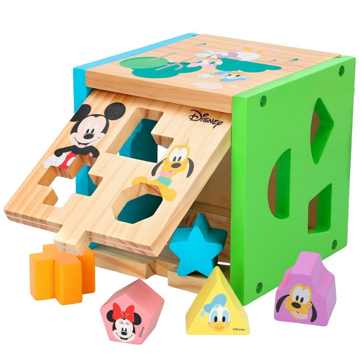 Puzzle di Legno per Bambini Disney 14 Parti 15 x 15 x 15 cm (6 Unità) 3 S8900239_1