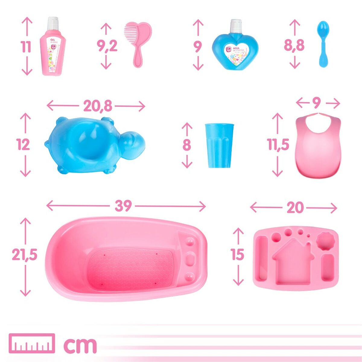 Accessori per Bambole Colorbaby Bambolotto Neonato 20 Pezzi 39 x 9,5 x 21,5 cm 6 Unità 8 S8900483_6