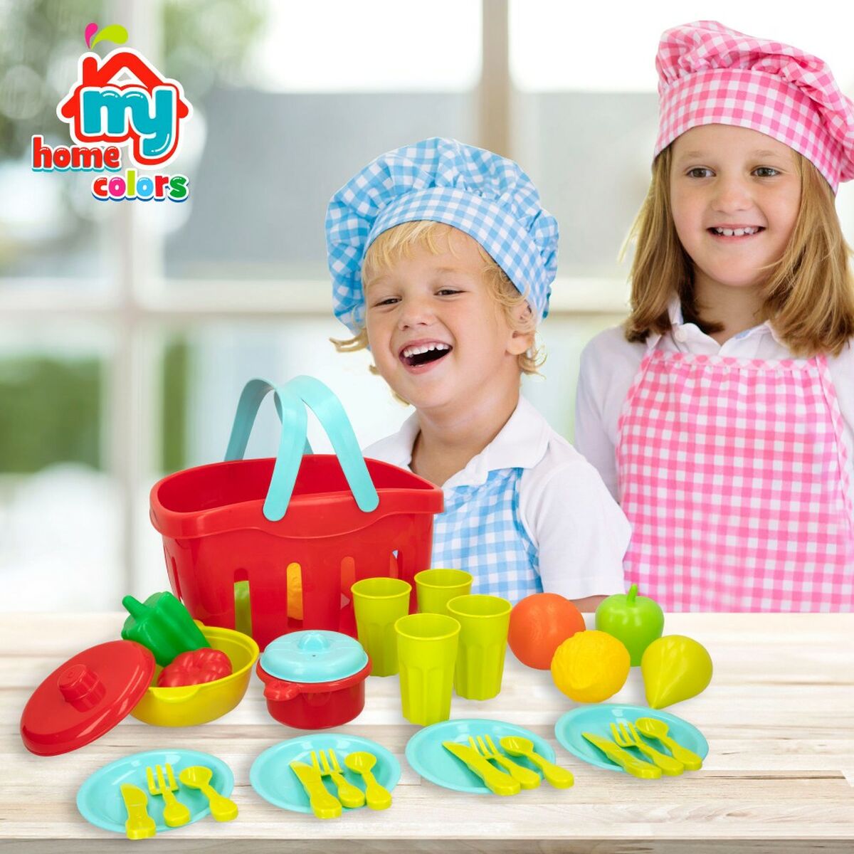 Set di Alimenti giocattolo Colorbaby Utensili e accessori per la cucina 36 Pezzi (12 Unità) 4 S8900552_2