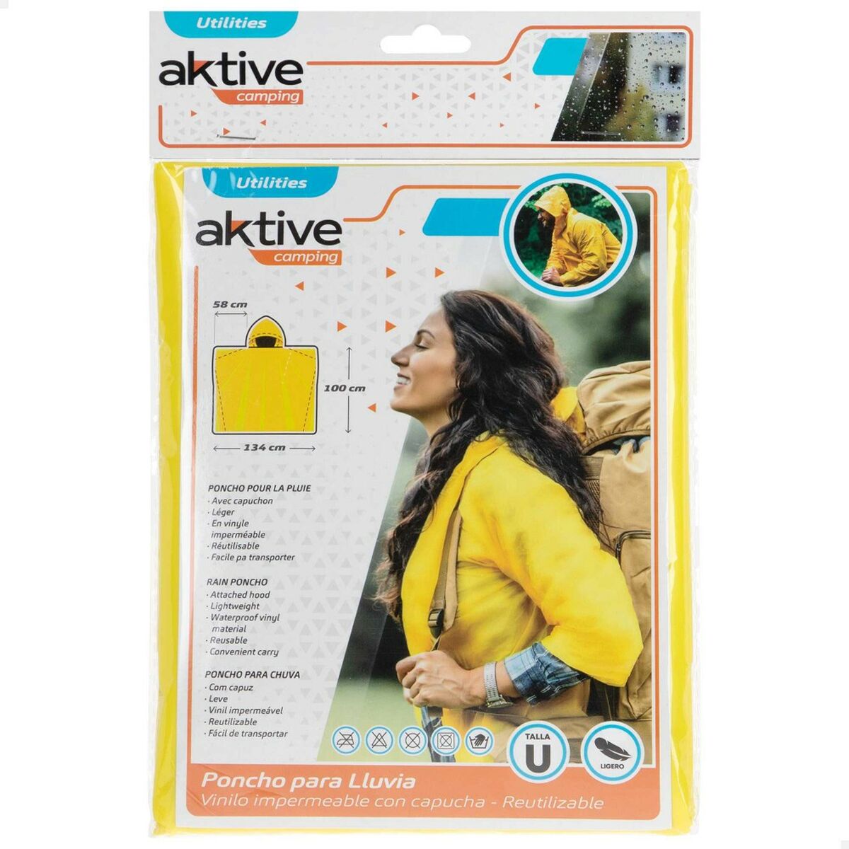 Impermeabile Aktive Giallo (48 Unità) 4 S8900983_2