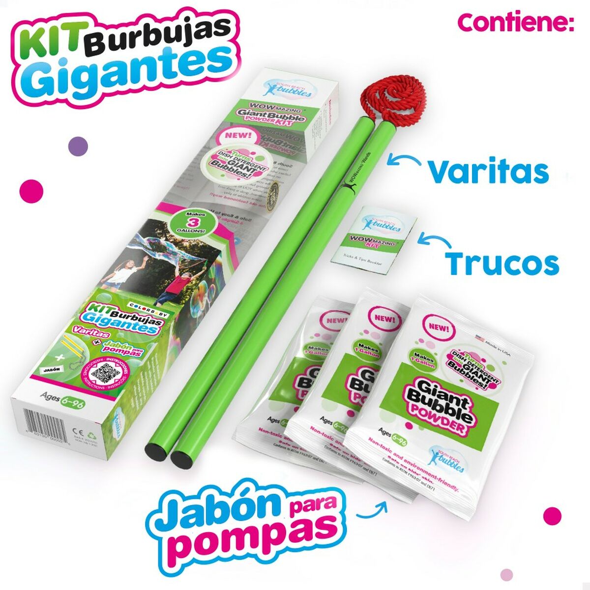 Gioco di Bolle di Sapone WOWmazing 41 cm (24 Unità) 8 S8902228_6