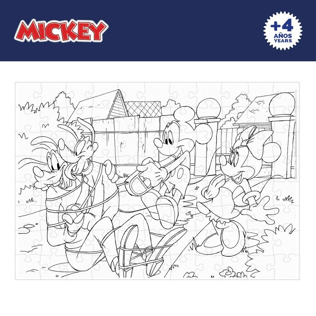 Puzzle per Bambini Mickey Mouse Double-face 108 Pezzi 70 x 1,5 x 50 cm (6 Unità) 6 S8902569_4
