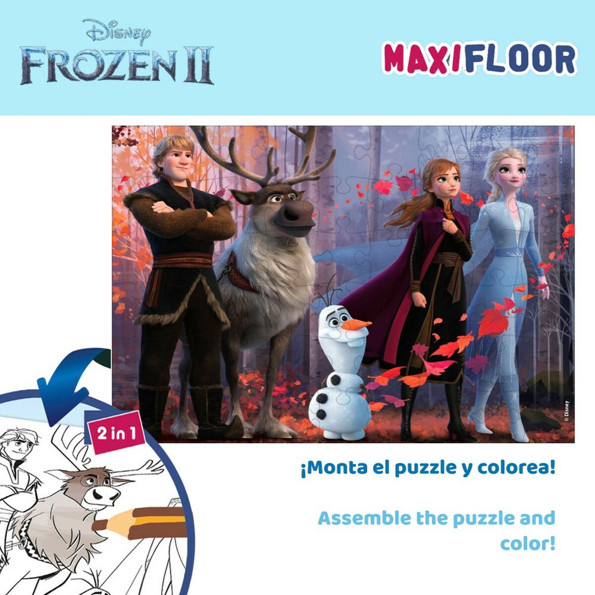 Puzzle per Bambini Frozen Double-face 4 in 1 48 Pezzi 35 x 1,5 x 25 cm (6 Unità) 5 S8902574_3