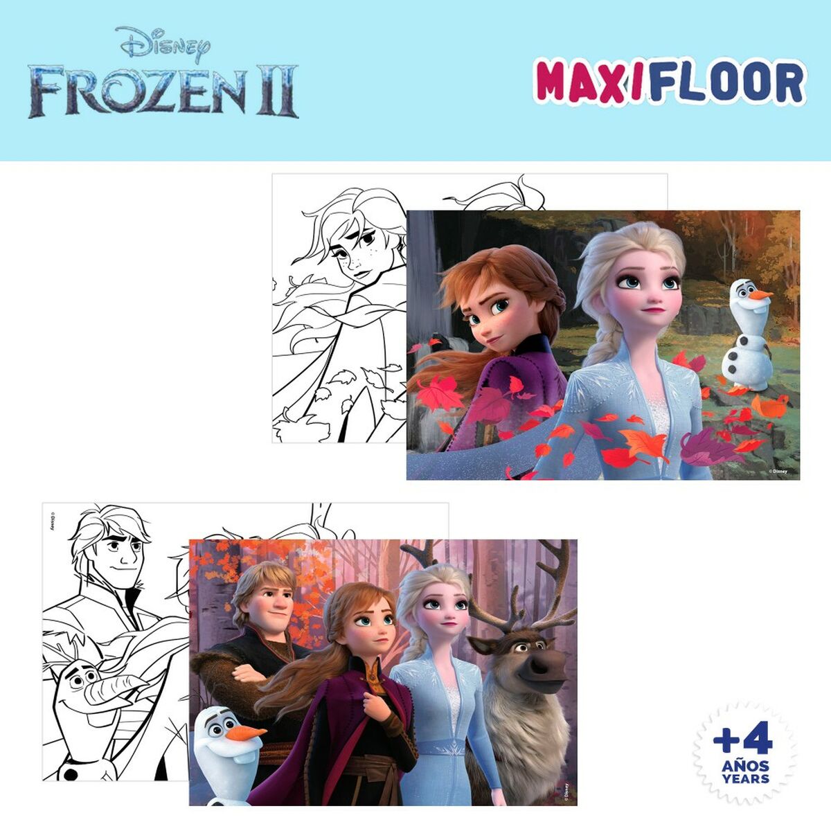 Puzzle per Bambini Frozen Double-face 4 in 1 48 Pezzi 35 x 1,5 x 25 cm (6 Unità) 6 S8902574_4