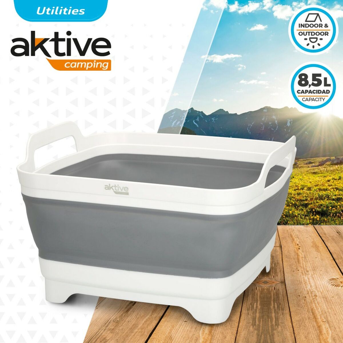 Lavello Aktive Pieghevole 8,5 L Campeggio 30,5 x 20 x 30 cm 6 Unità 4 S8902887_2
