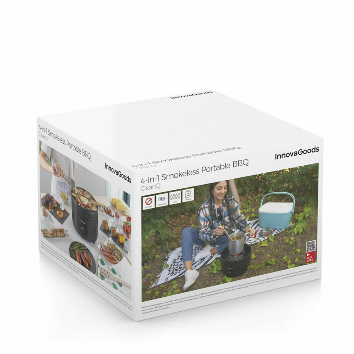 Barbecue a Carbone Portatile Senza Fumo InnovaGoods Ferro (Ricondizionati B) 14 V0708455_12