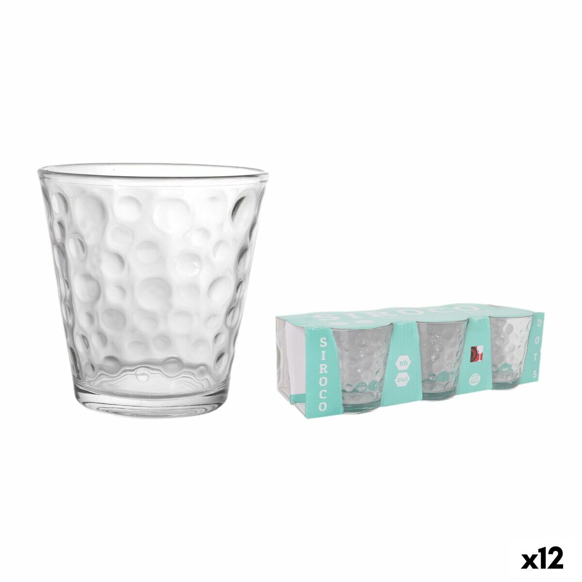 Set di Bicchieri La Mediterránea Siroco dots 6 Pezzi (12 Unità) 2 S2235763_0