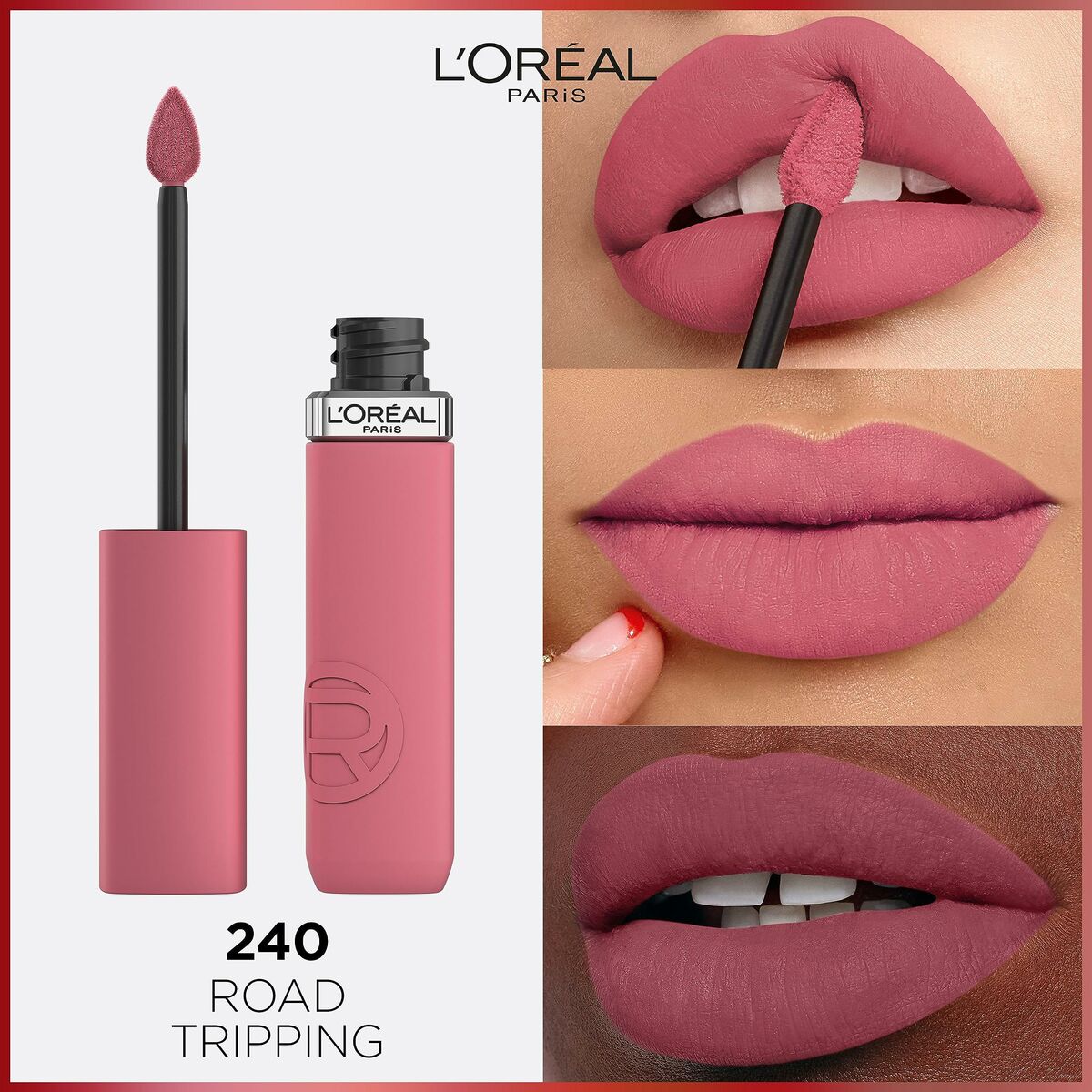 Rossetto liquido L'Oreal Make Up Infaillible Matte Resistance Road Tripping Nº 240 (1 Unità) 6 S05116693_4