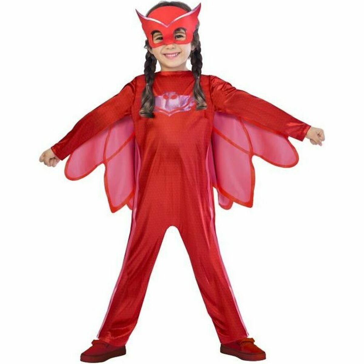 Costume per Bambini Pj Masks Owlette Rosso (3 Pezzi) 2 S2432790_0