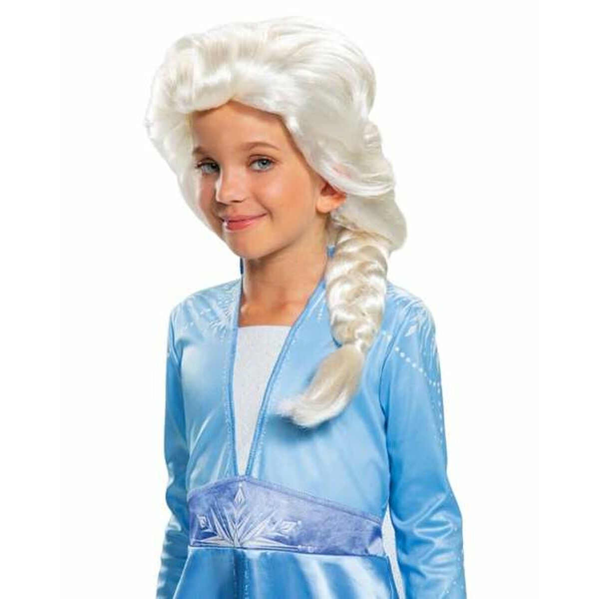 Parrucca Bionda Frozen Elsa Per bambini 2 S2433777_0