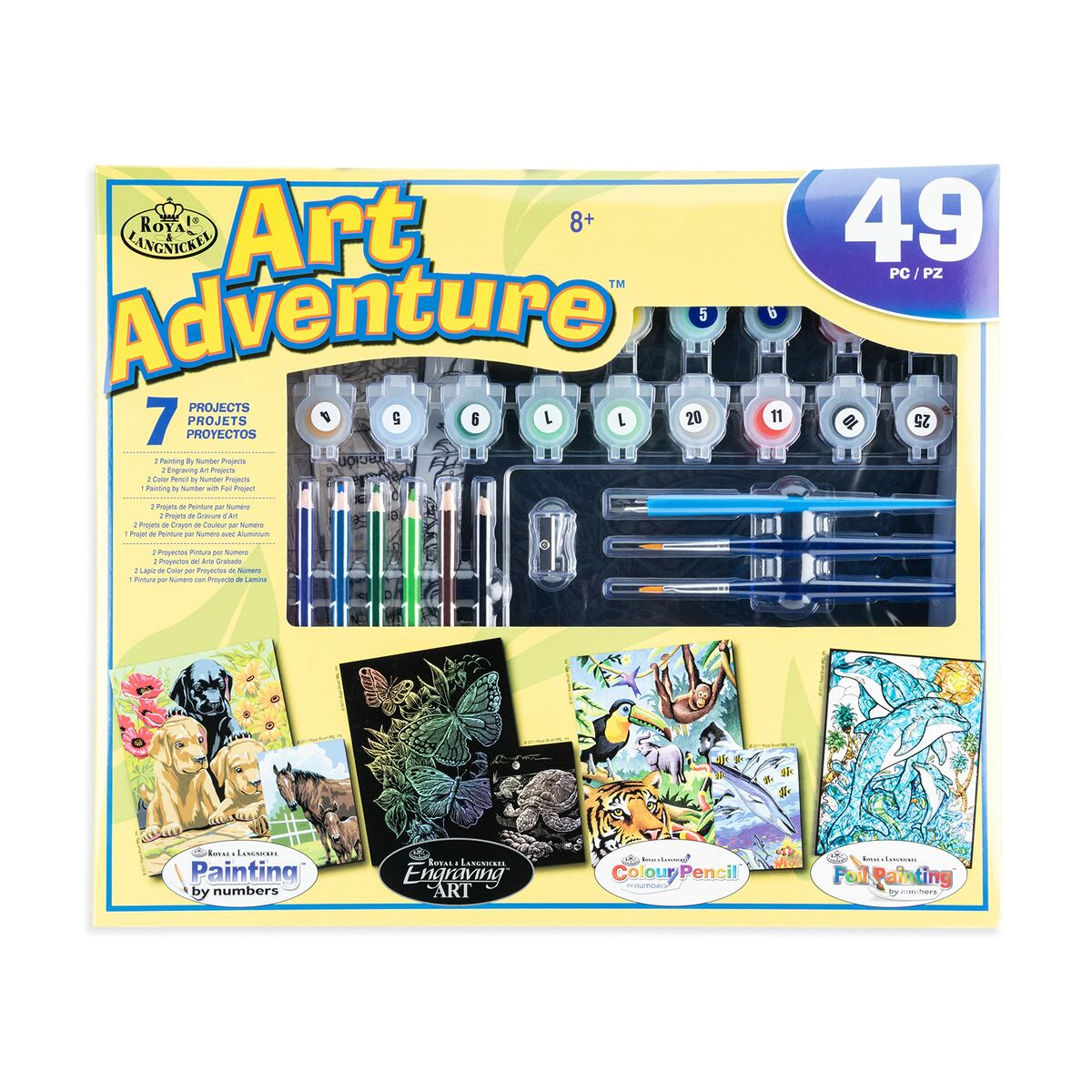 Set Pittura per Numeri Royal & Langnickel Art Adventure 49 Pezzi 2 S8430286_0