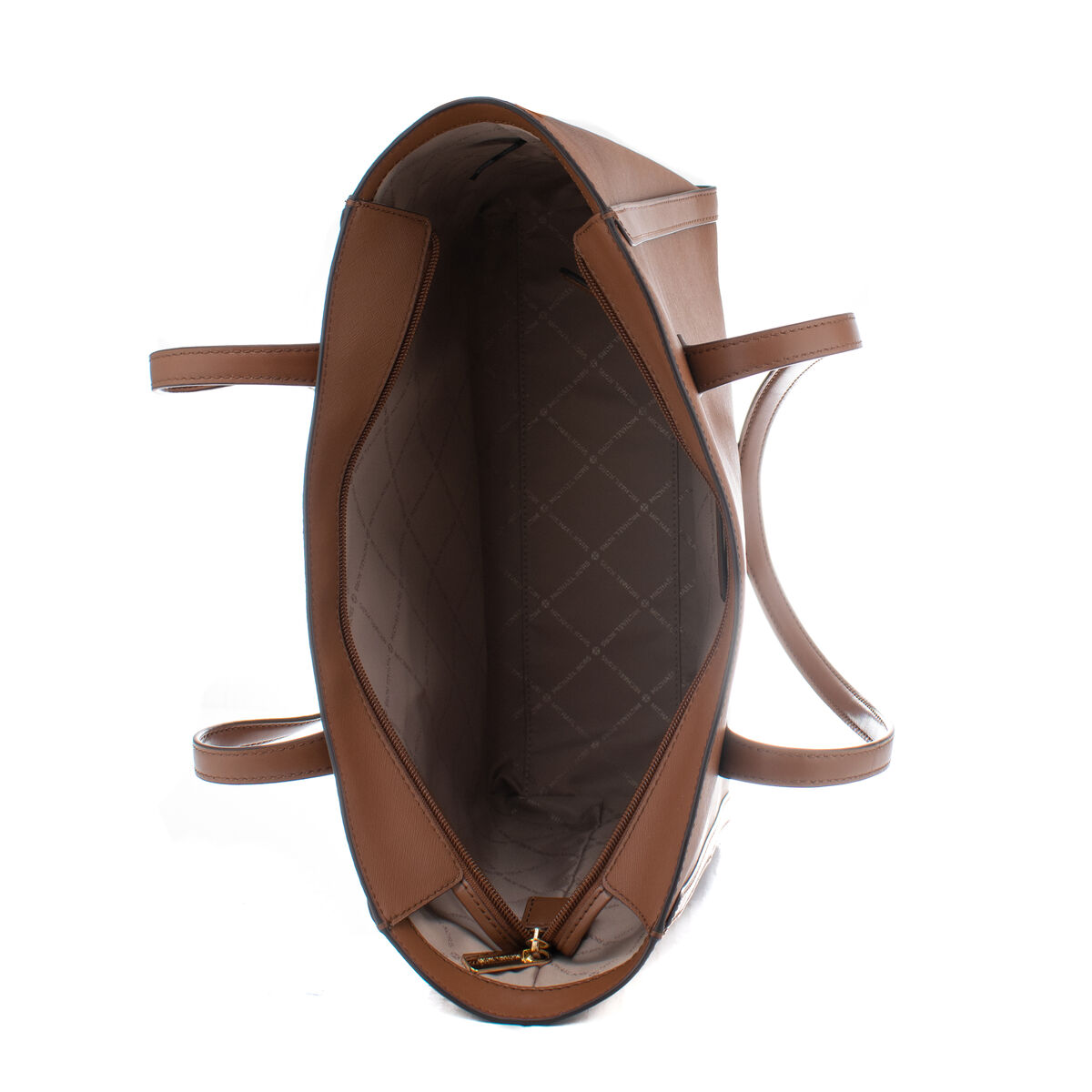 Borsa a Spalla Michael Kors Leida Marrone 34 x 29 x 12 cm 4 S0388891_2