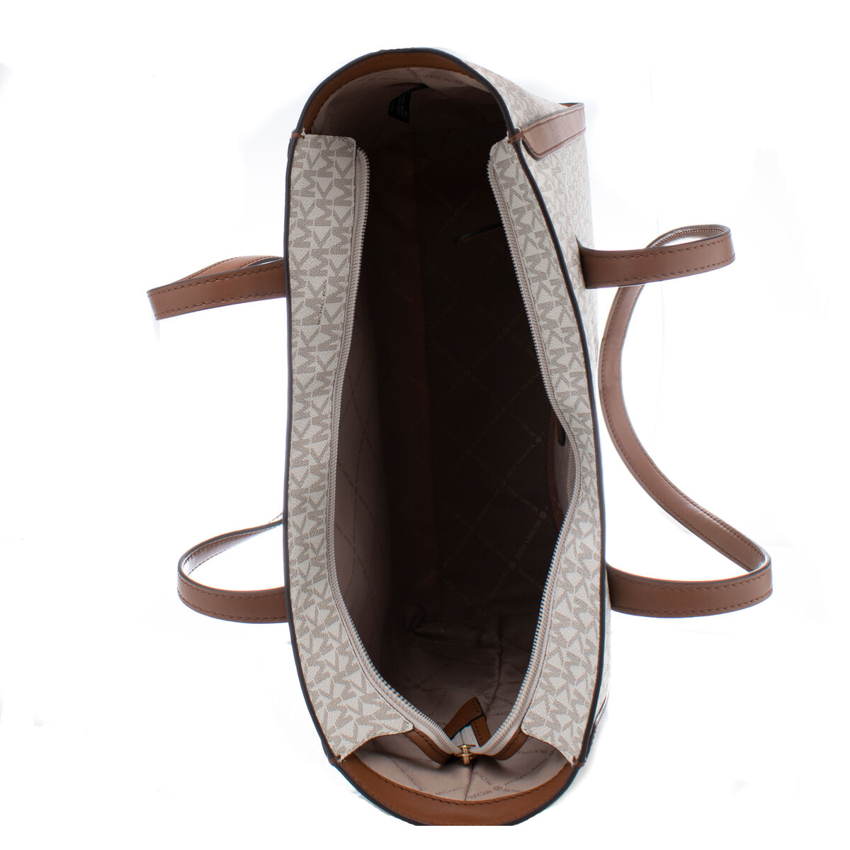 Borsa a Spalla Michael Kors Leida Beige 34 x 29 x 12 cm 4 S0388890_2