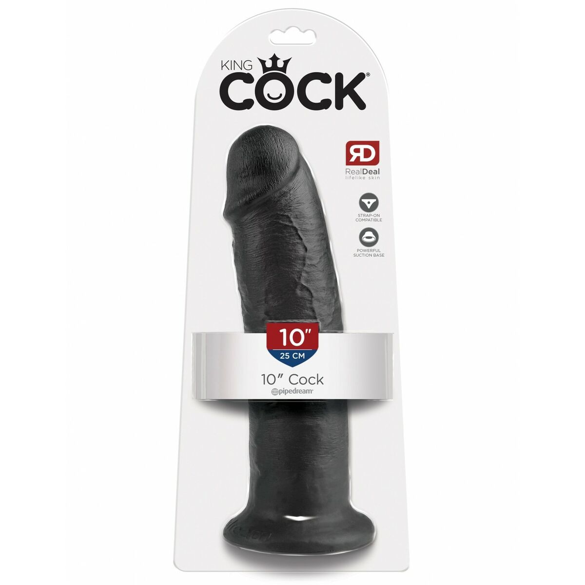 Dildo Realistico Pipedream - King Cock Nero 3 M0406702_1