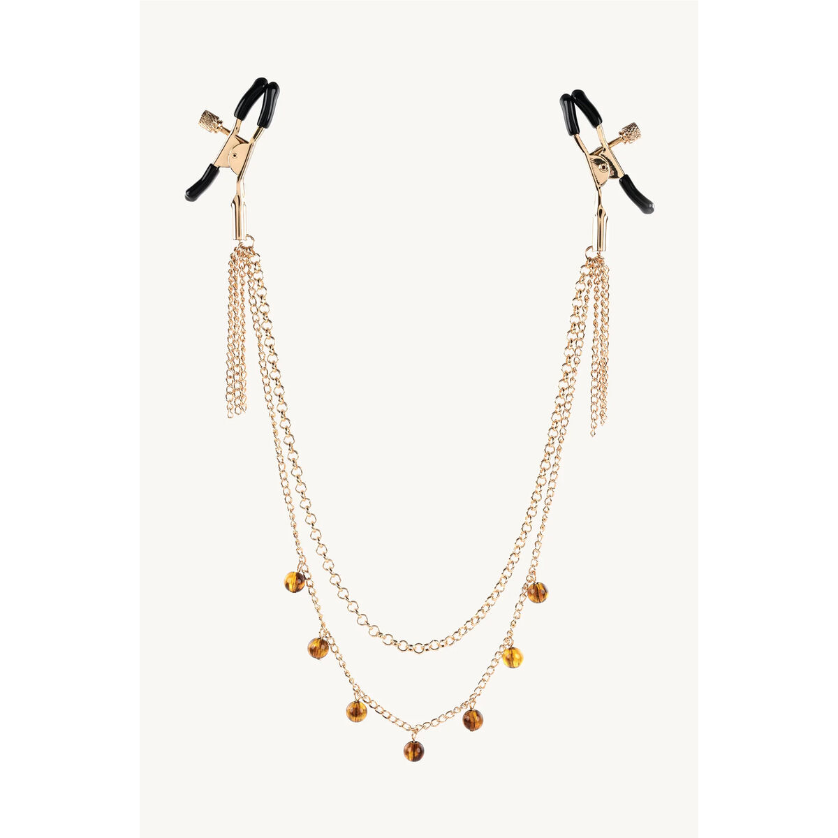 Catena di Morsetti per Capezzoli Sportsheets Amber Chained 2 S9404380_0