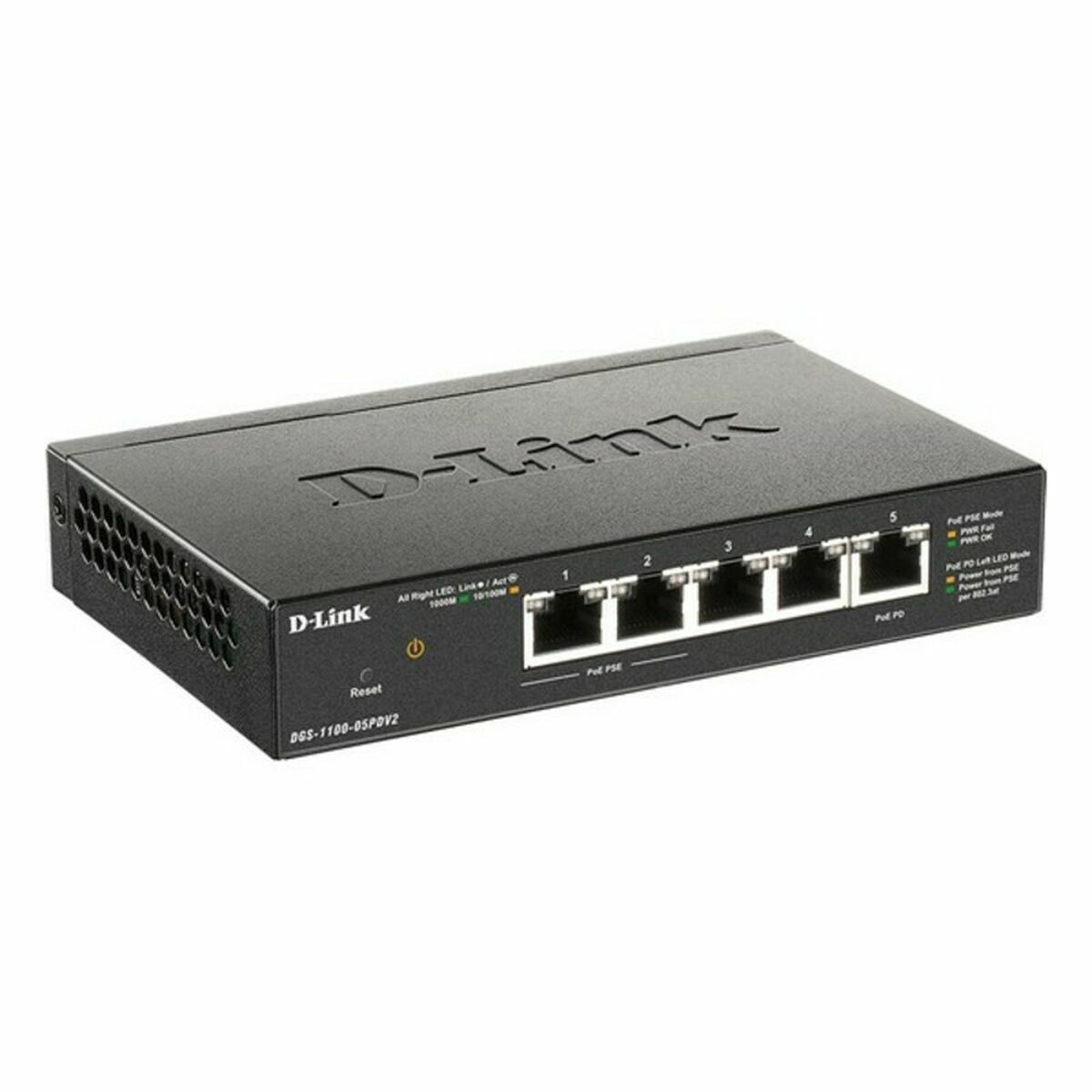 Switch D-Link DGS-1100-05PDV2 5xGbE PoE 4 S7737325_2