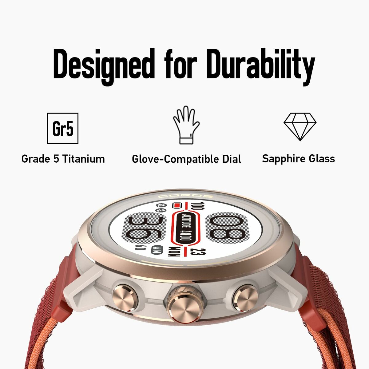 Smartwatch Coros WAPX2-PNK Nero Rosa 1,2" 4 S7610992_2