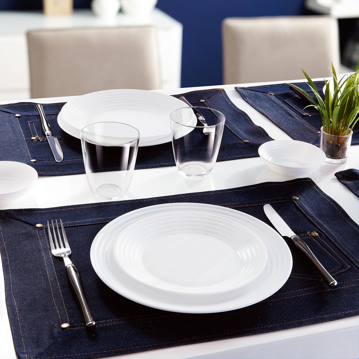 Set di Stoviglie Luminarc 1700 Bianco Vetro 18 Pezzi 11 S2703781_9