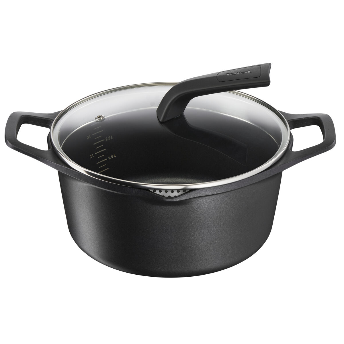 Casseruola con coperchio Tefal E2494644 Nero Ø 24 cm 2 S0449855_0