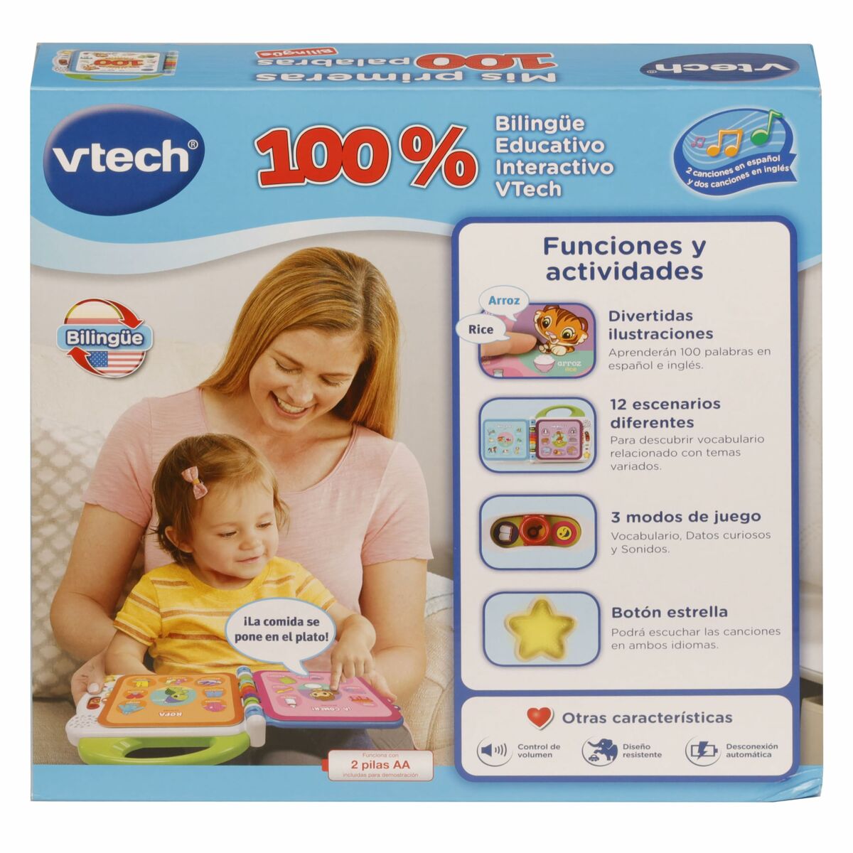 Libro interattivo per bambini Vtech Mis primeras 100 palabras 7 S2432365_5